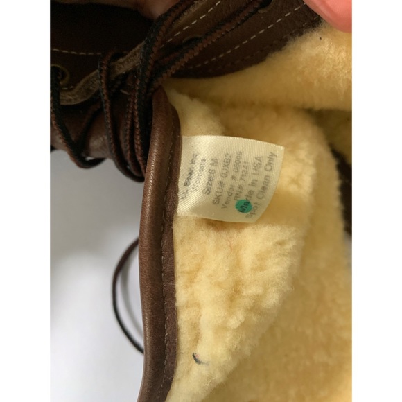 L.L. Bean Signature Shearling Tall Boots lace up 6 - Picture 4 of 8